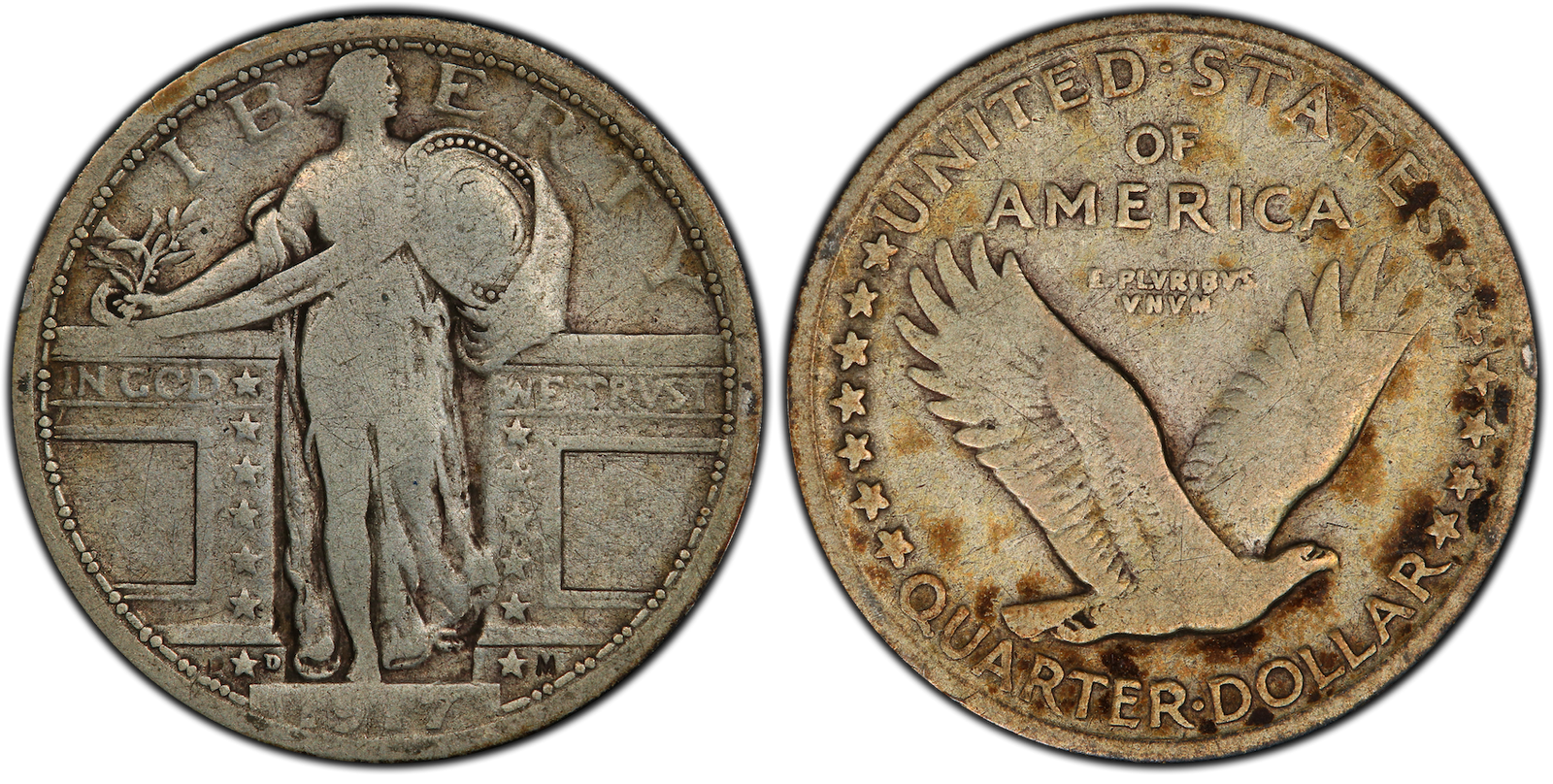 VG-10 Standing Liberty Quarter