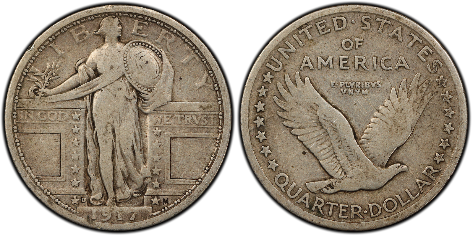 F-12 Standing Liberty Quarter