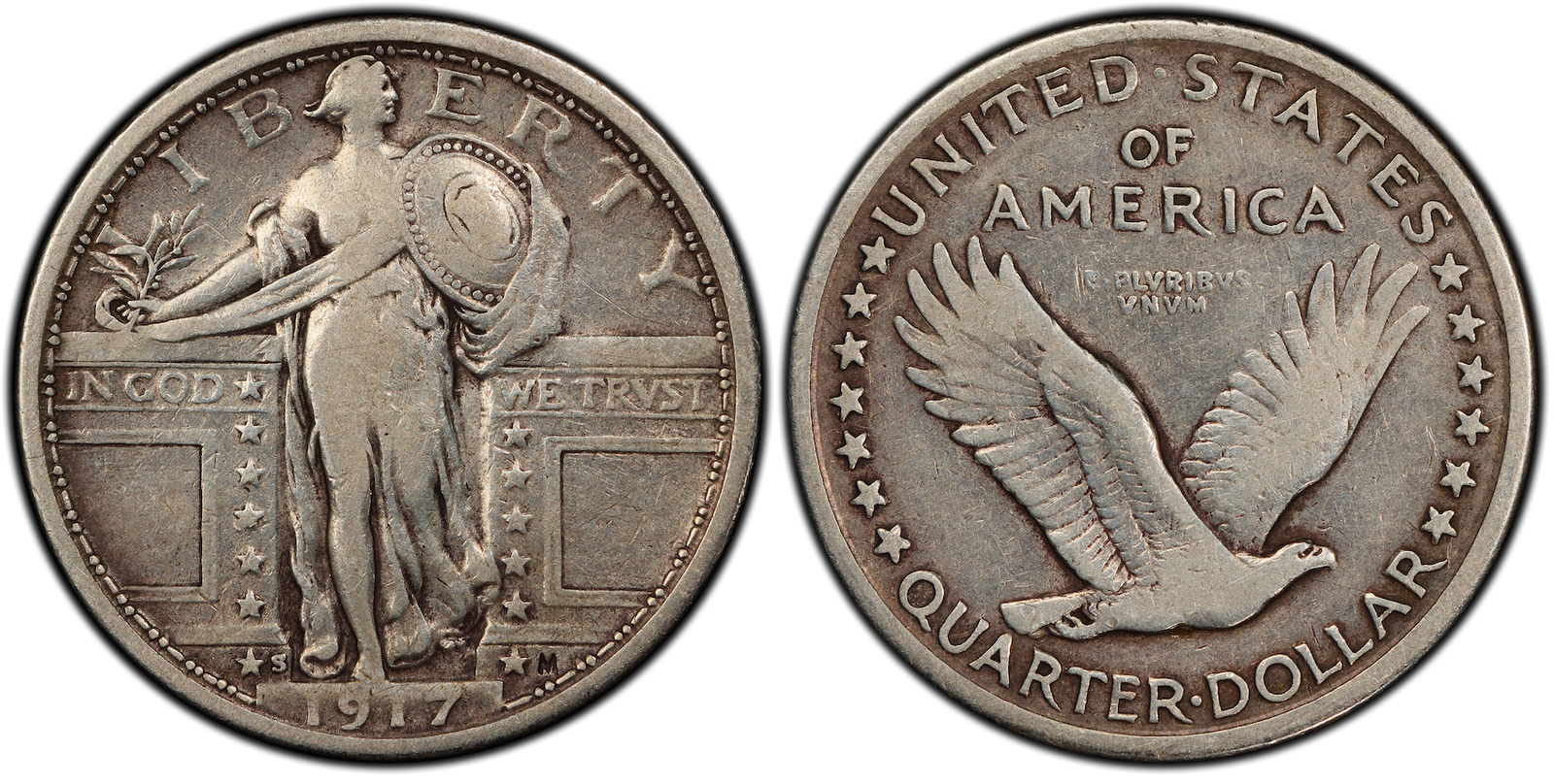 VF-20 Standing Liberty Quarter