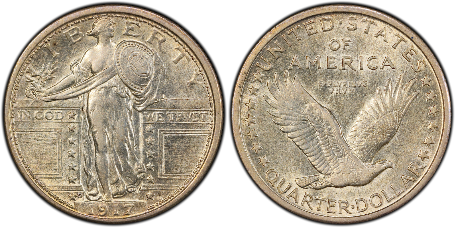 AU-53 Standing Liberty Quarter