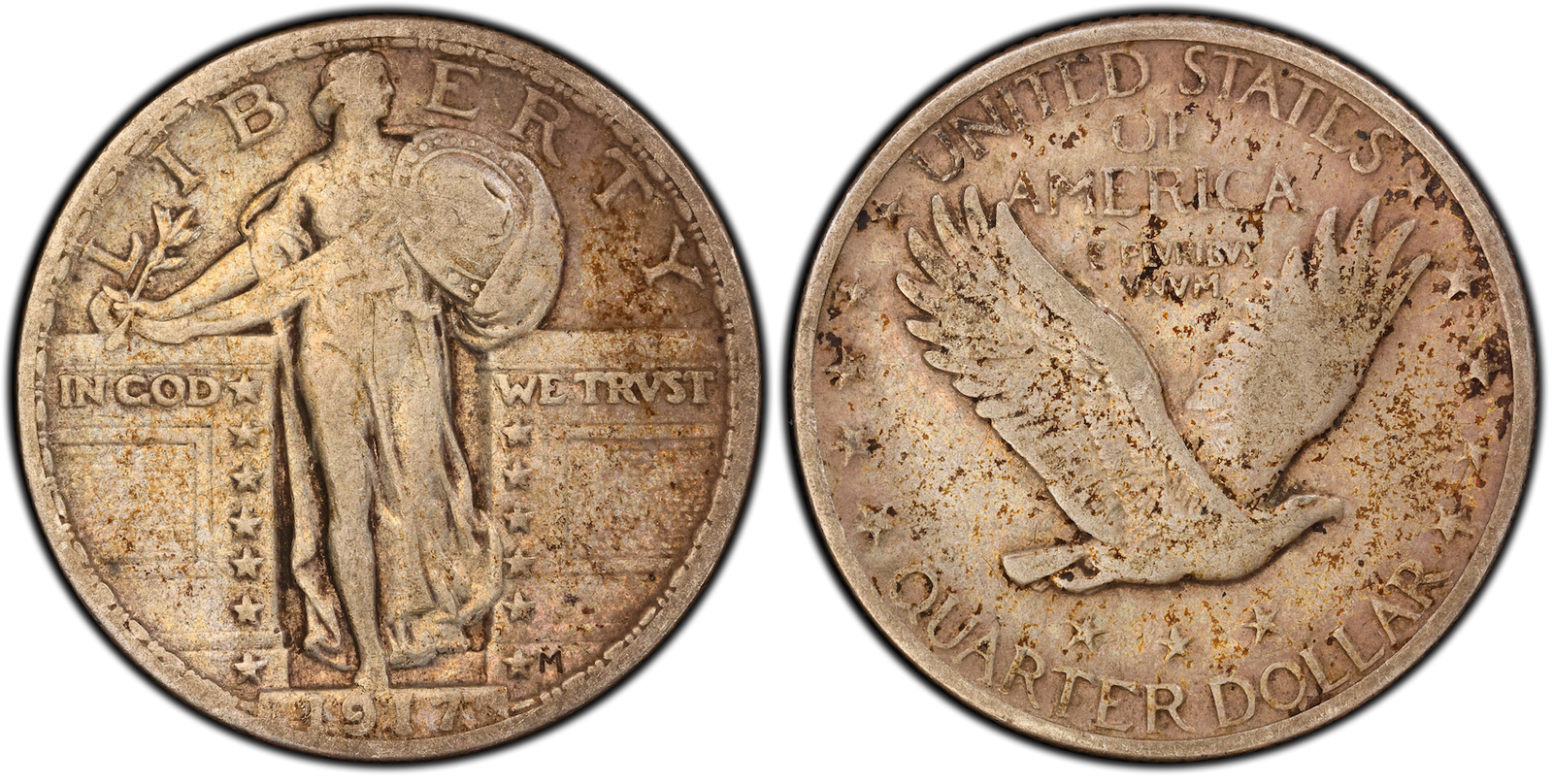 VF-20 Standing Liberty Quarter