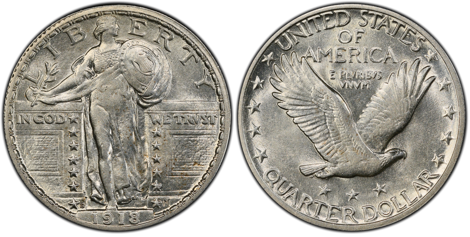 AU-58 Standing Liberty Quarter