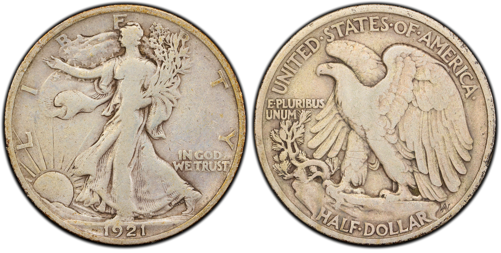 F-15 Walking Liberty Half Dollar