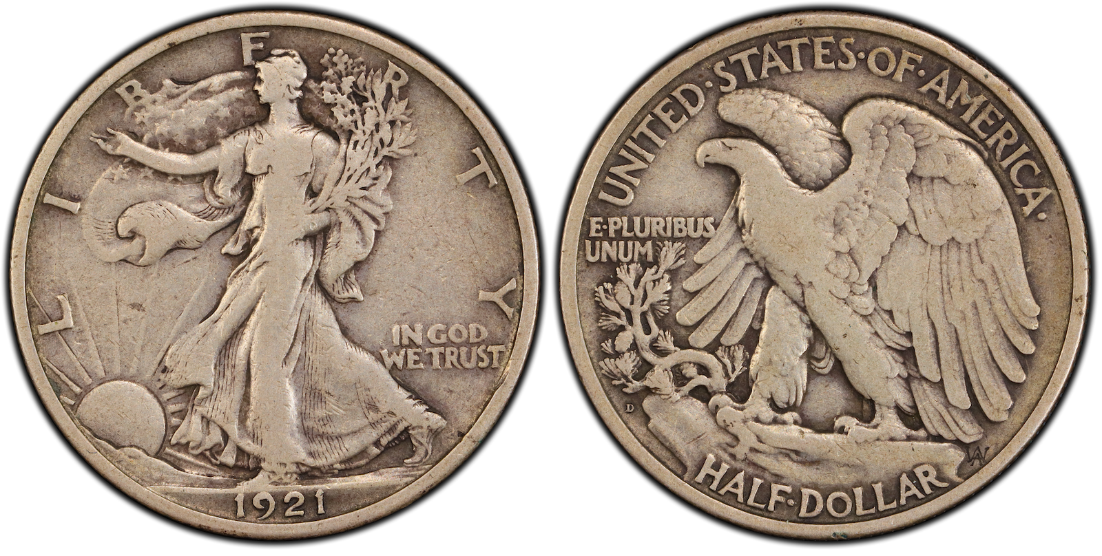 VF-25 Walking Liberty Half Dollar