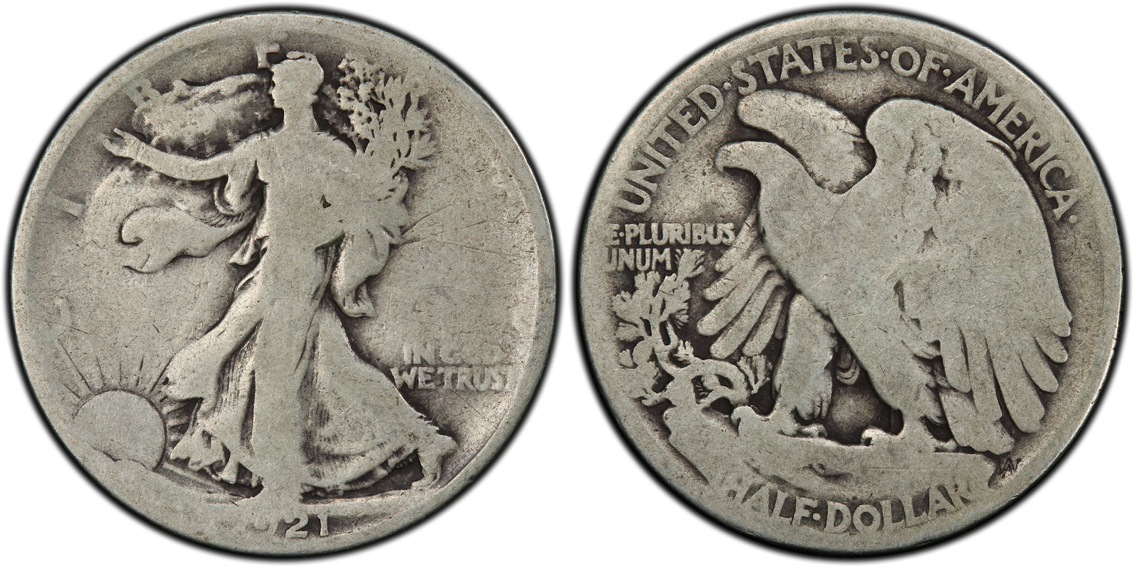 AG-3 Walking Liberty Half Dollar