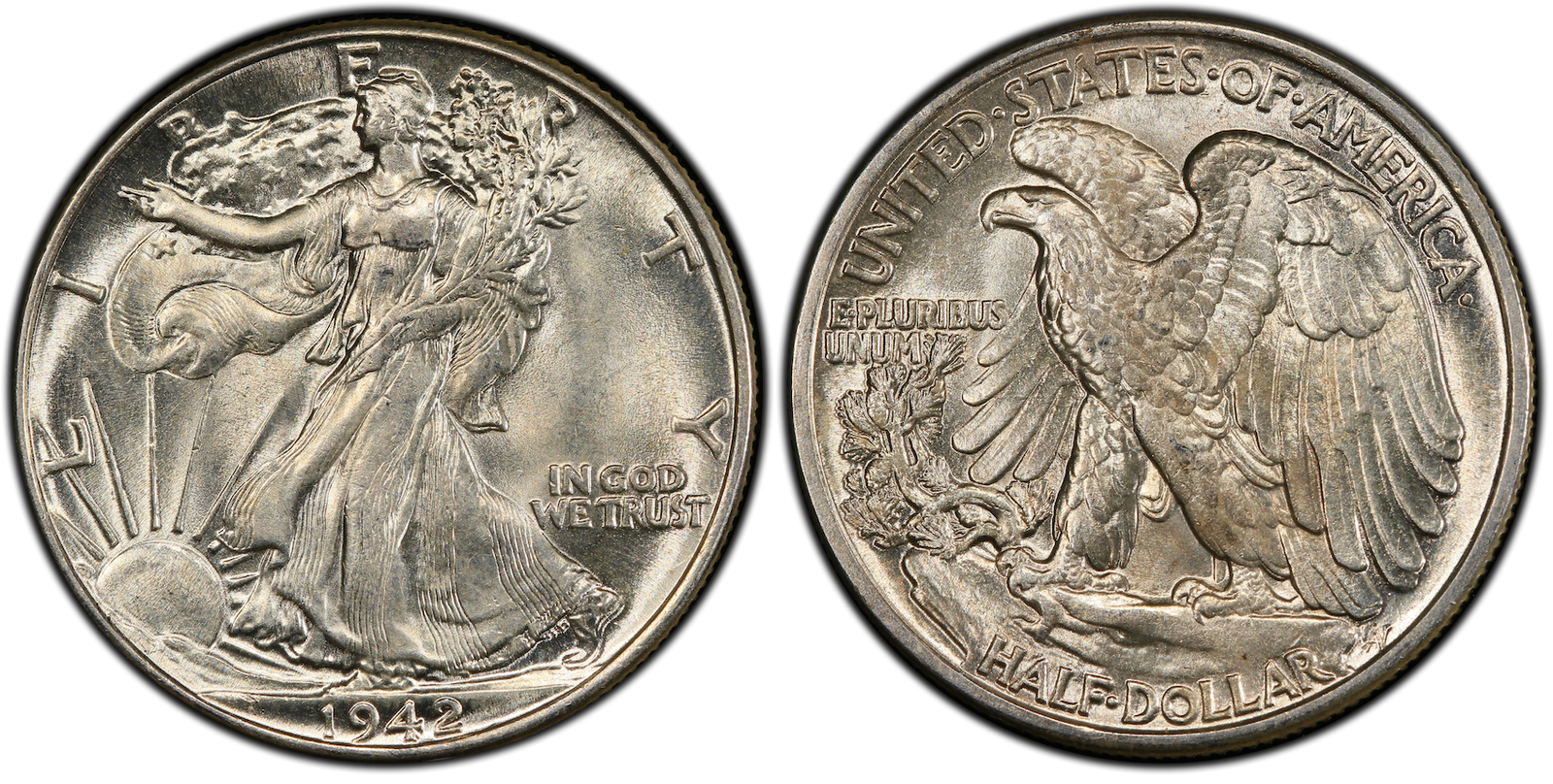 AU-58 Walking Liberty Half Dollar