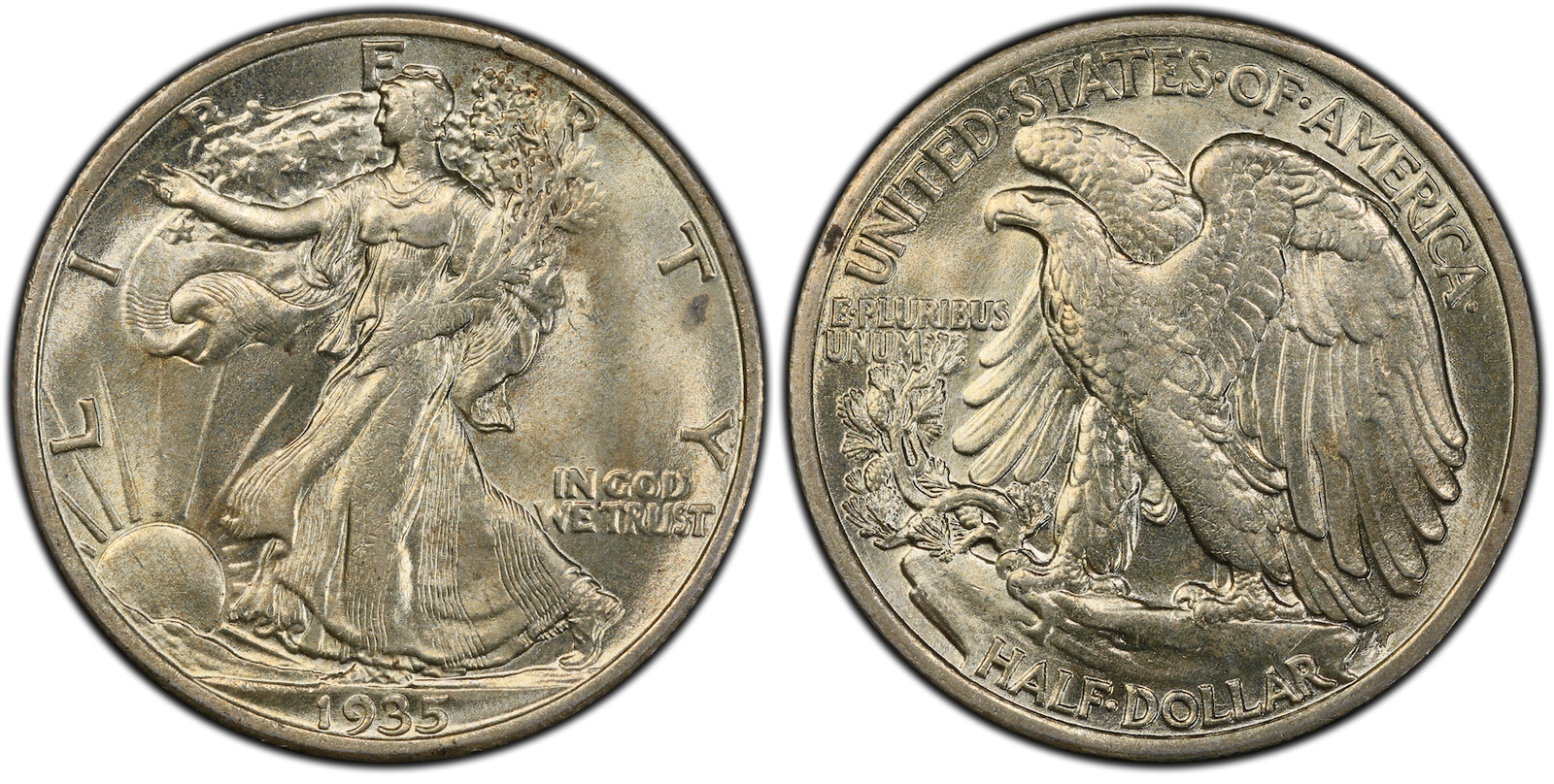 MS-62 Walking Liberty Half Dollar