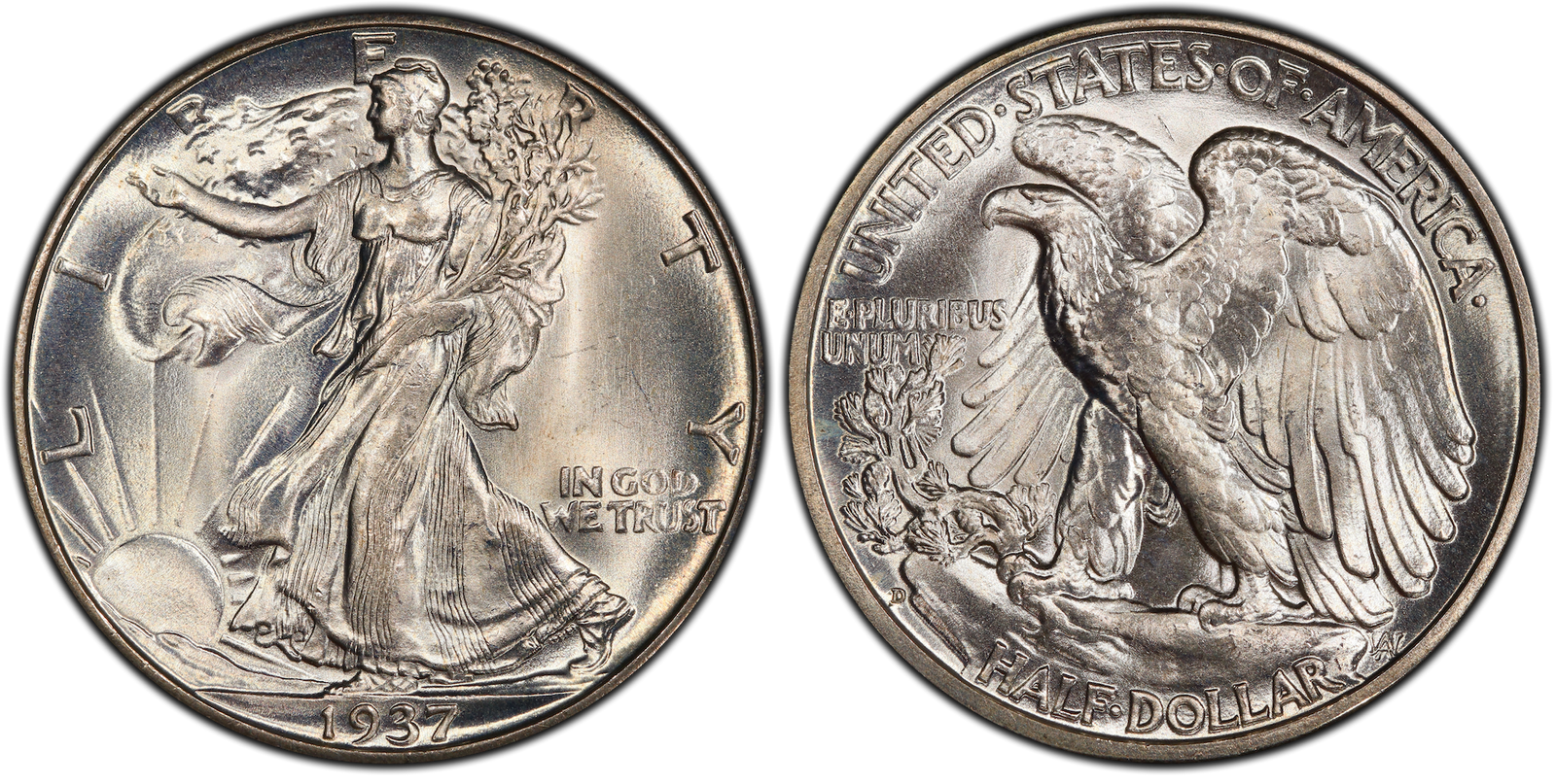 primary Walking Liberty half dollar example image