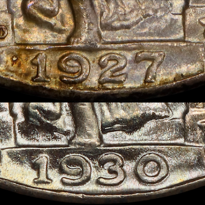 type 3 Standing Liberty Quarter date